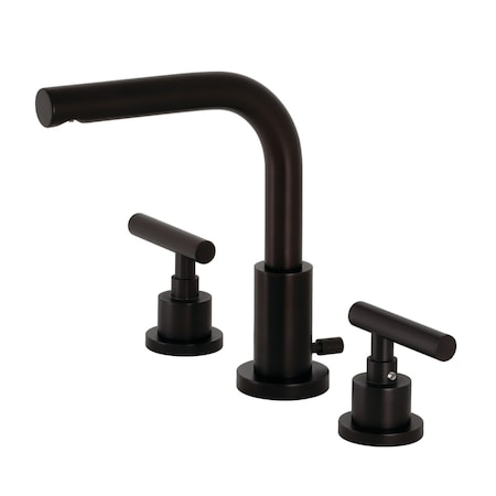 Kingston Brass FSC8955CML Manhattan Widespread Bathroom Faucet W/ Brass Pop-Up, Bronze FSC8955CML